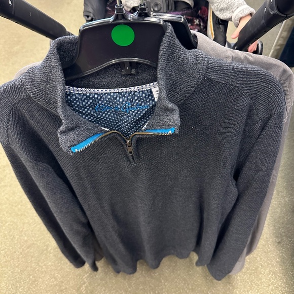 Robert graham sweater wool blend 1/4 zip - Picture 2 of 9